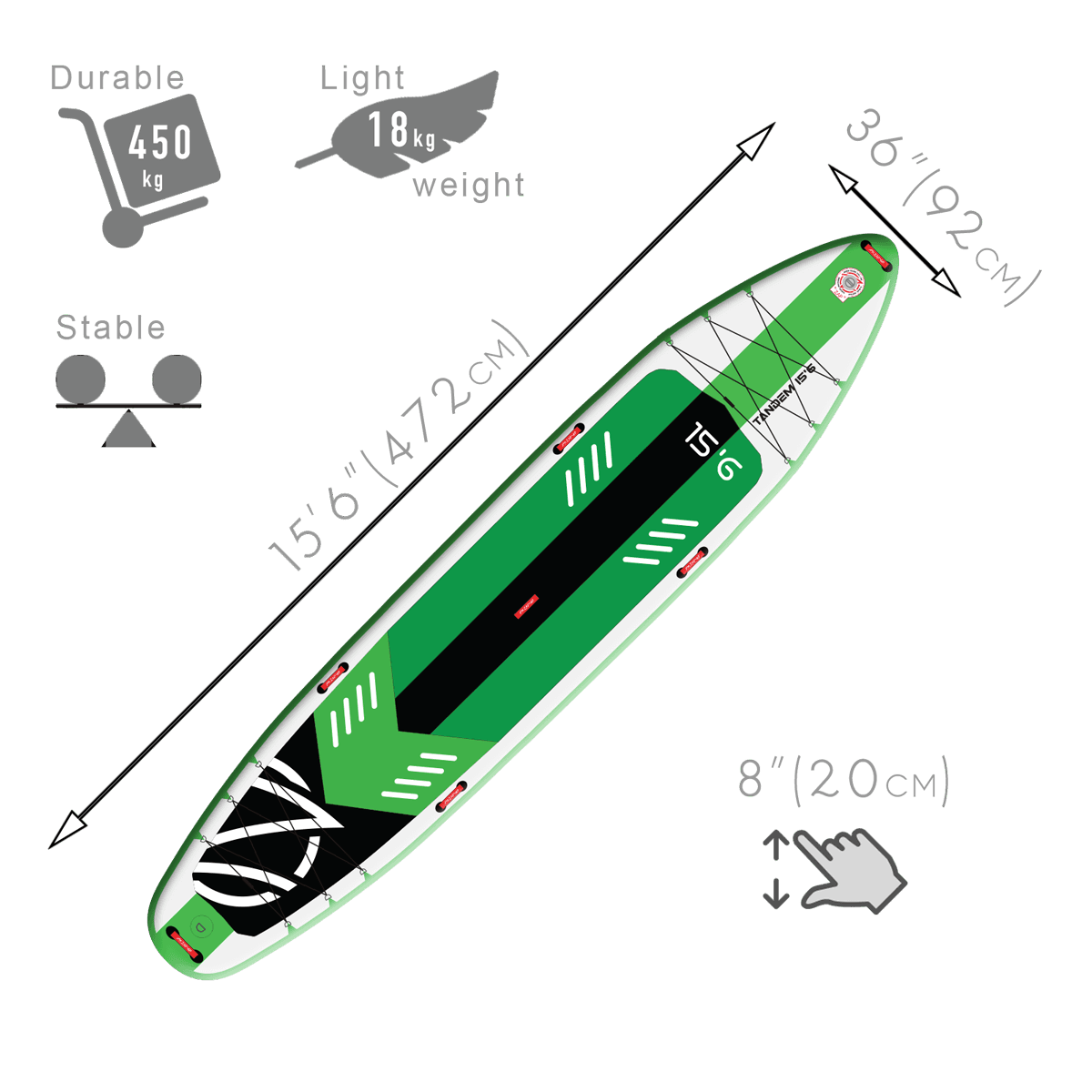 Tandem 15'6" 3